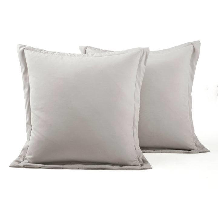 Full/Queen French Country Grey 5-Piece Lightweight Comforter Set w/ Lace Trim - PRHOMZ