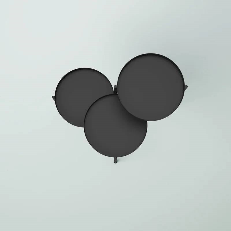 Modern Dark Grey Metal 3-Tier Flower Pot Plant Stand-4