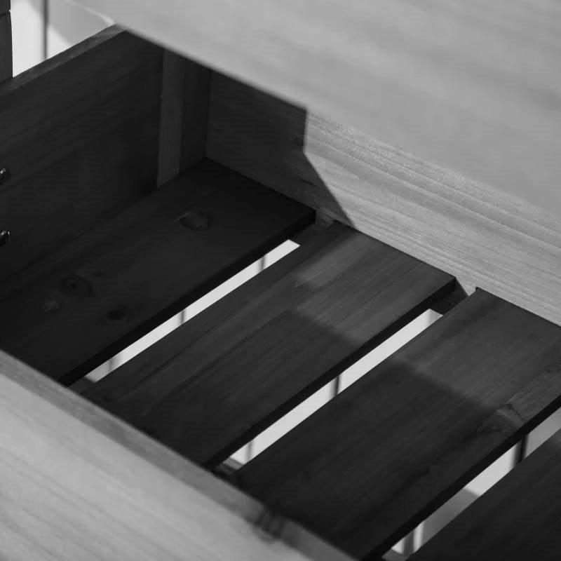 4 Tier Vertical Wooden Planter Box Raised Bed Grey - PRHOMZ