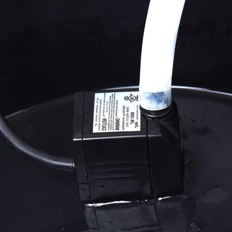 Outdoor Patio Garden Solid Wood Wishing Well Water Fountain with Pump - PRHOMZ