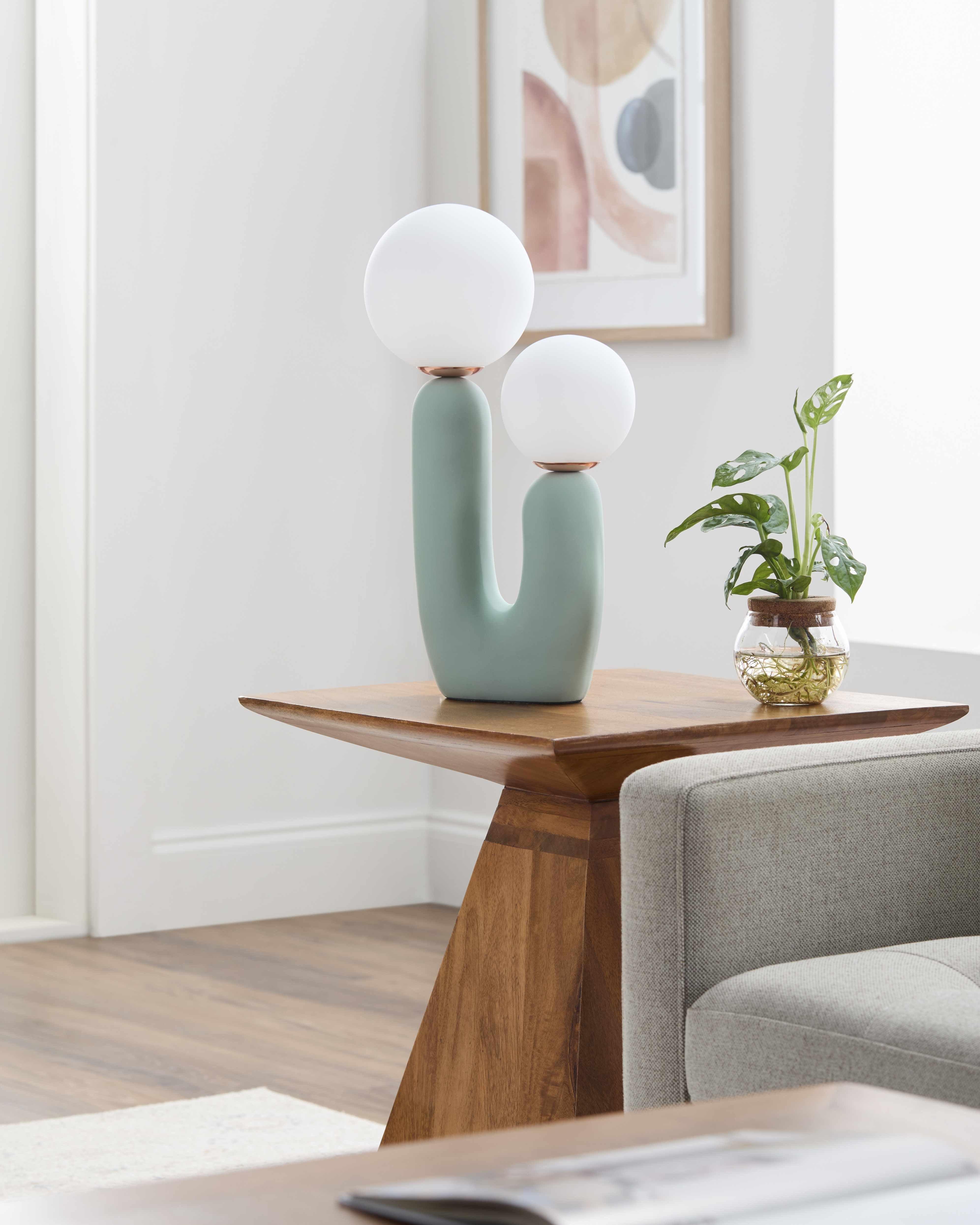 Gallodoro Teal Resin Table Lamp - PRHOMZ