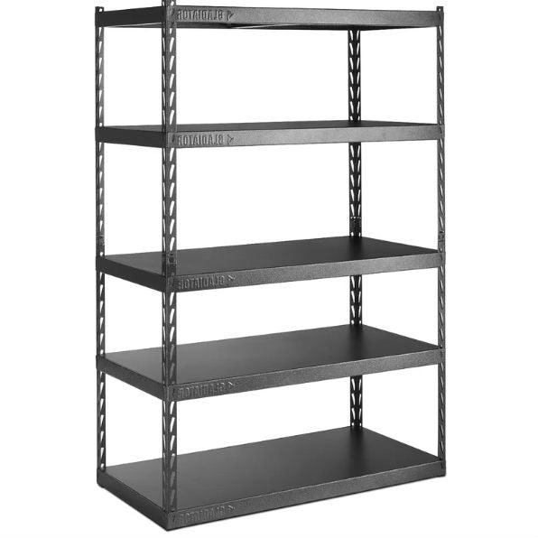 Heavy Duty 48-inch Wide 5-Shelf Metal Shelving Unit - PRHOMZ