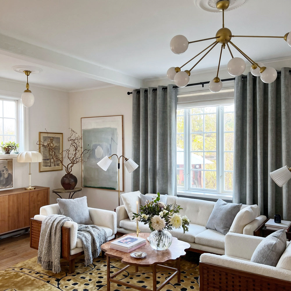 Gabriel 100% Blackout Linen Thermal Curtains