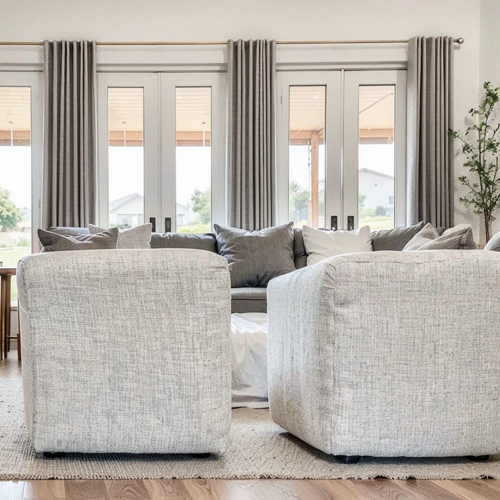 Gabriel 100% Blackout Linen Thermal Curtains