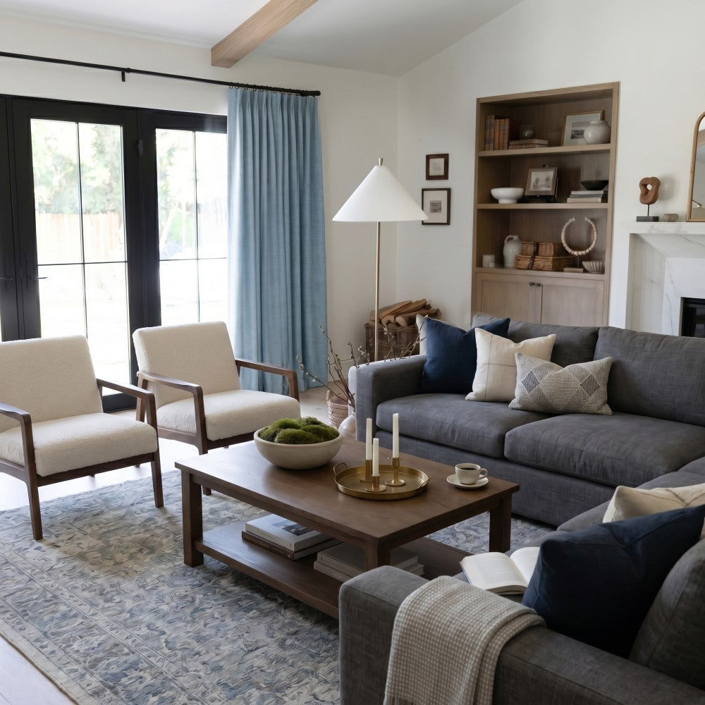 Gabriel 100% Blackout Linen Thermal Curtains
