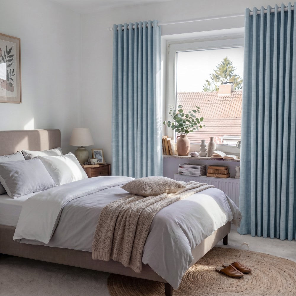 Gabriel 100% Blackout Linen Thermal Curtains