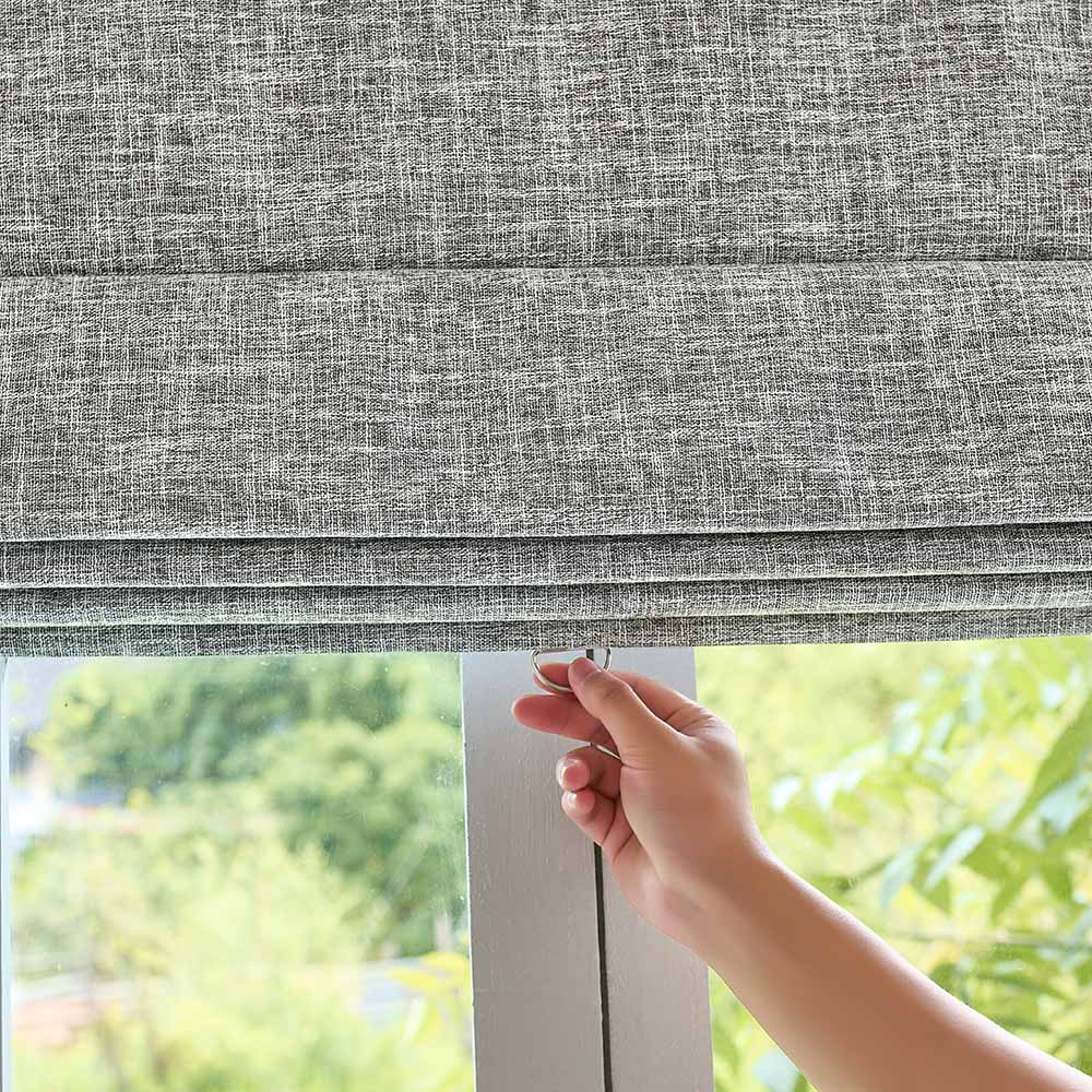 Gabriel Linen Blackout Roman Shade