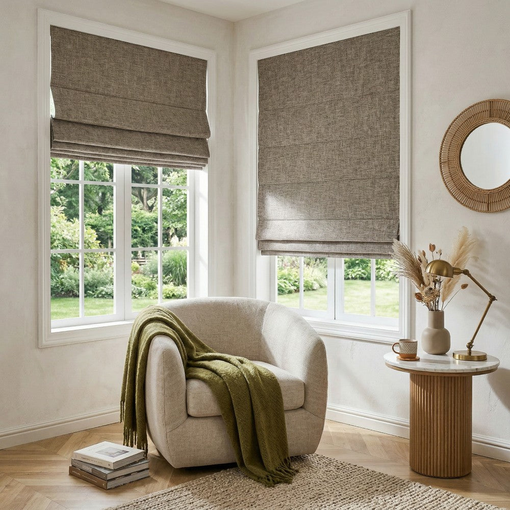 Gabriel Linen Blackout Roman Shade