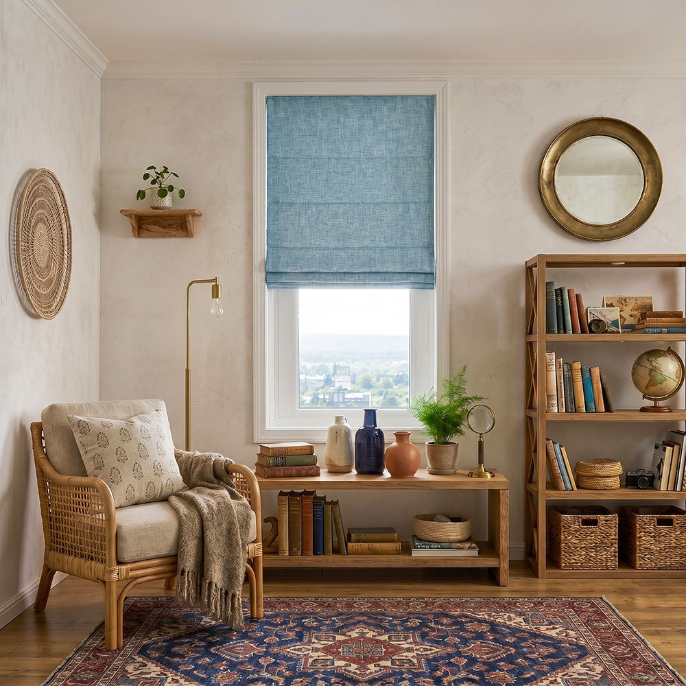 Gabriel Linen Blackout Roman Shade