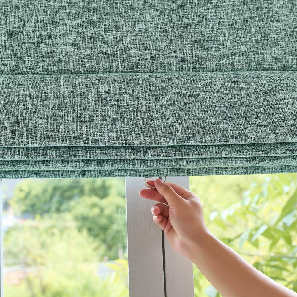 Gabriel Linen Blackout Roman Shade
