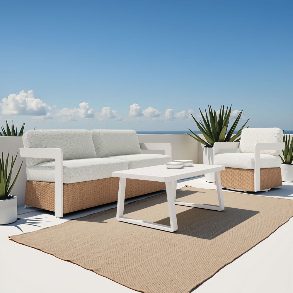Gelo Olefin Fabric Outdoor Sofa