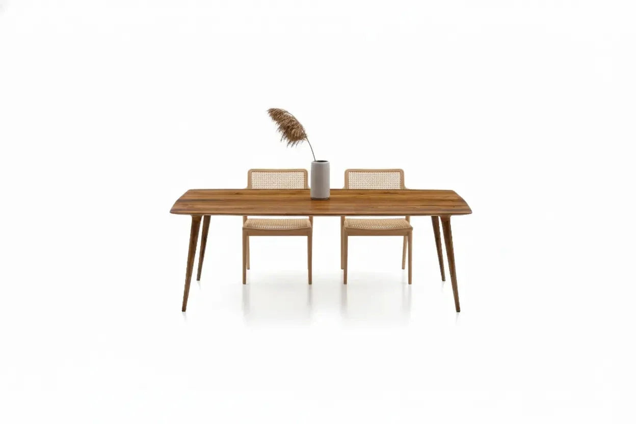 Edge Glued Hardwood Dining Table - Solid Kitchen Table