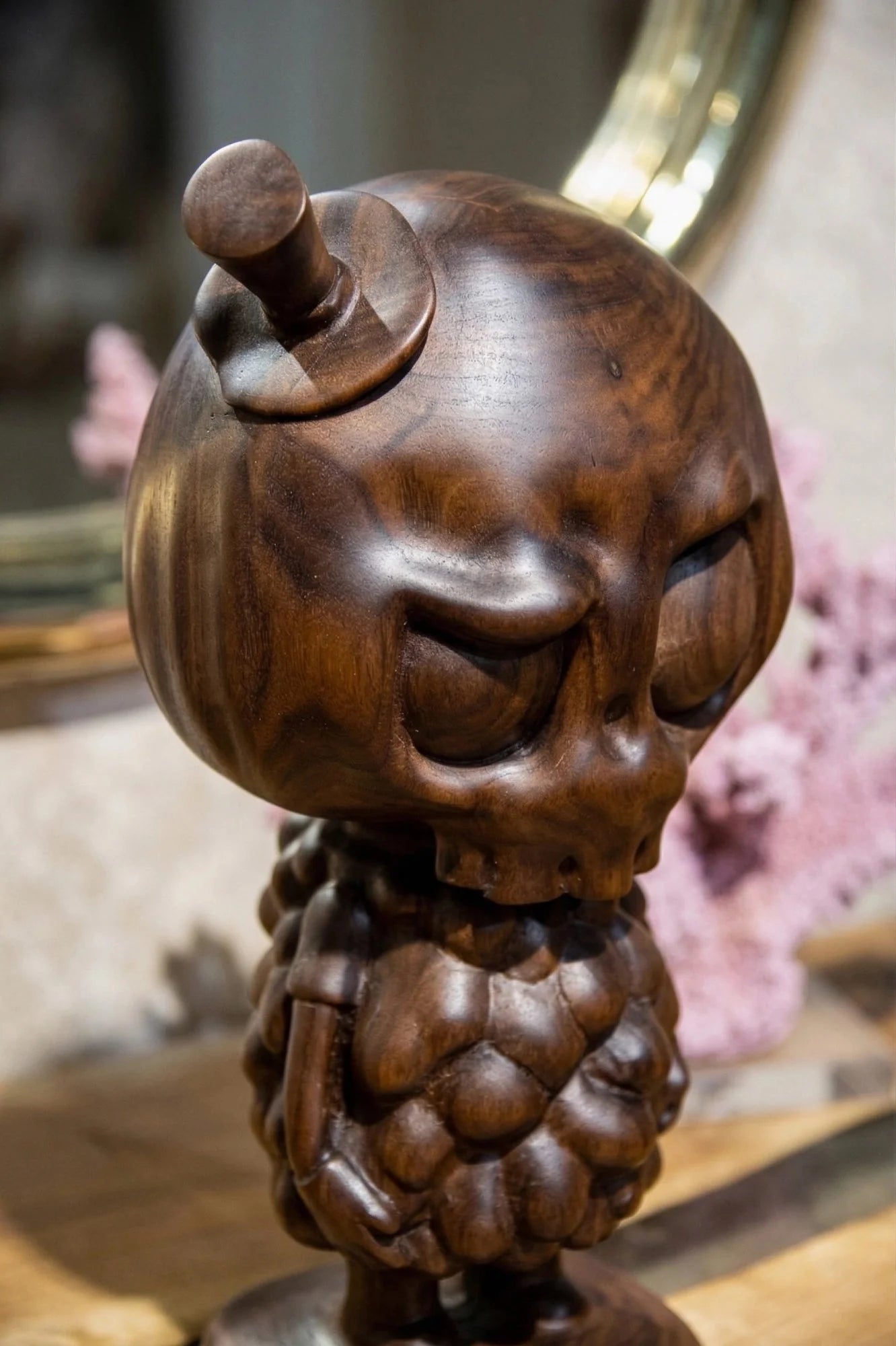Handcrafted Tycoco Wooden Sculpture - 15" Tall