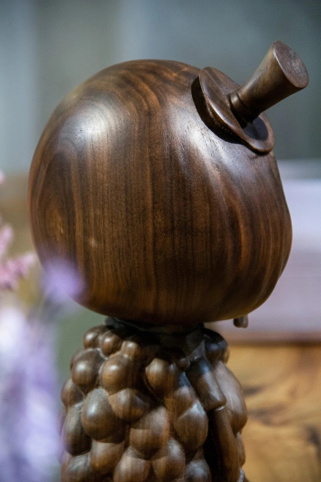 Handcrafted Tycoco Wooden Sculpture - 15" Tall