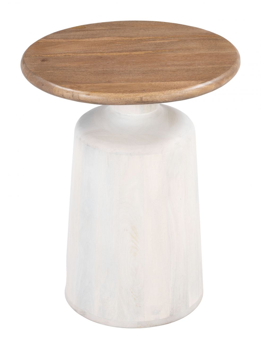 Goblet Wooden Round Side Table