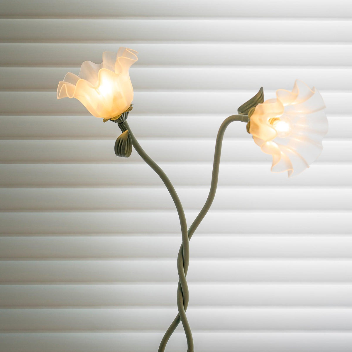 Calla Flower Floor Lamp Matte Green