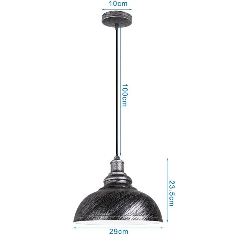 DecorBites™ Pendant Light Dome Shape Industrial