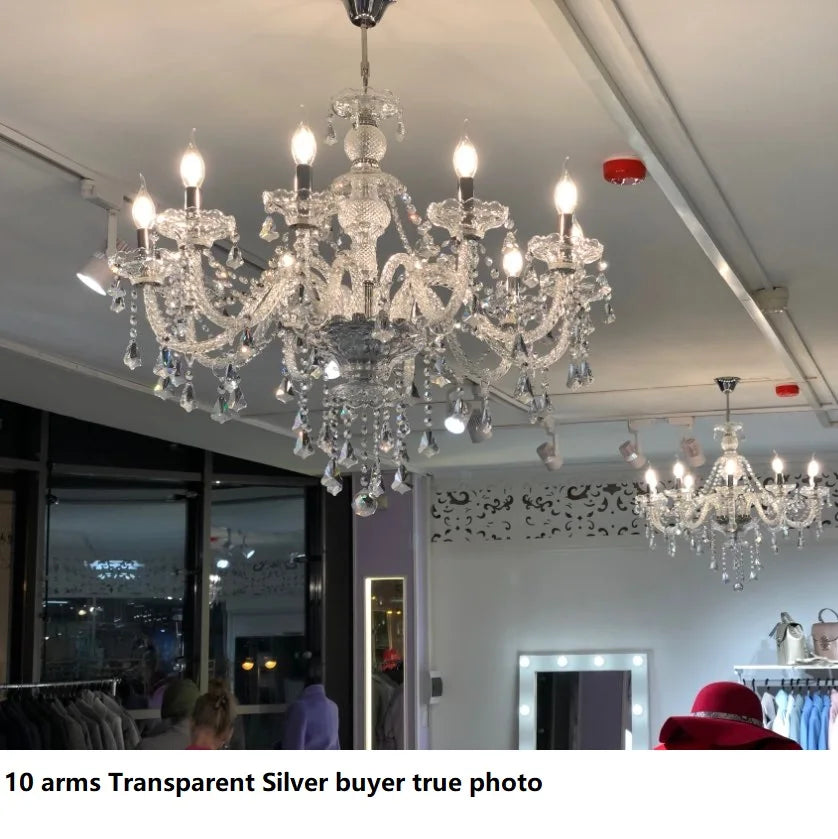 Crystal Chandelier Large LED Fixture