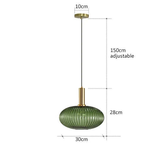 DecorBites™ Glass Pendant Lights LED Hanging