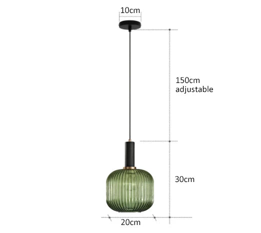 DecorBites™ Glass Pendant Lights LED Hanging