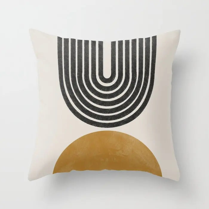 Geometric Plush Pillow Covers Various Sizes