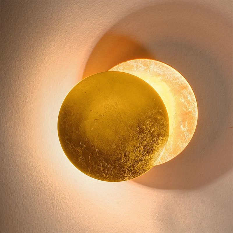 DecorBites™ LED Wall Sconce Round Gold