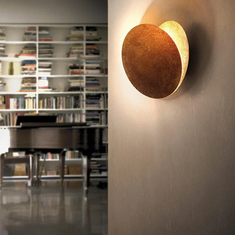 DecorBites™ LED Wall Sconce Round Gold