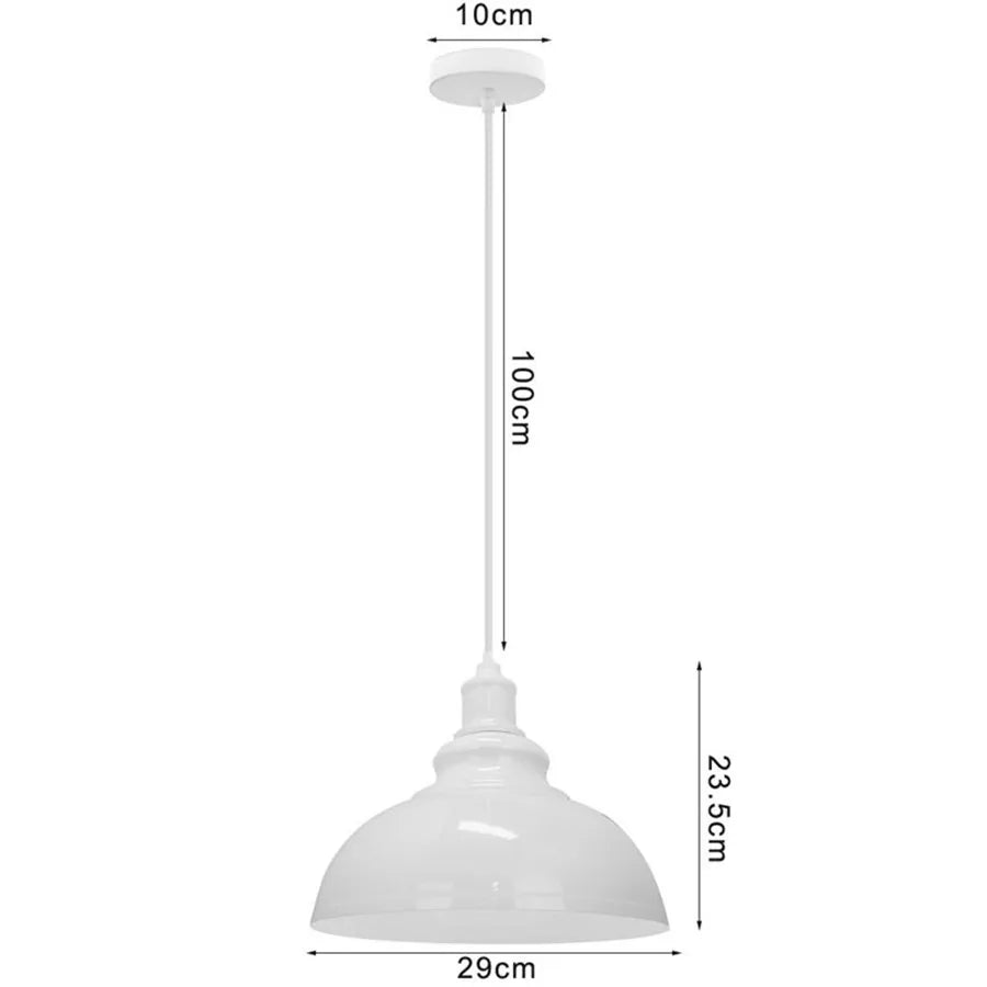 DecorBites™ Pendant Light Dome Shape Industrial