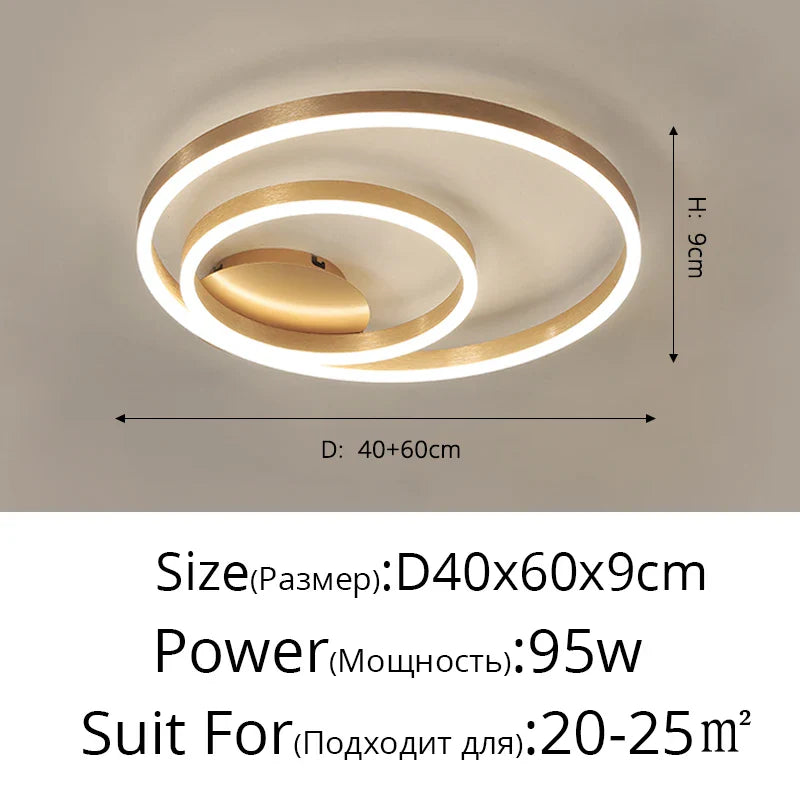 DecorBites™ Chandeliers Round Ring Ceiling Lights