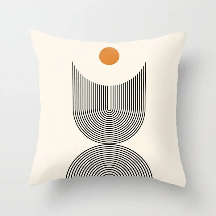 Geometric Plush Pillow Covers Various Sizes