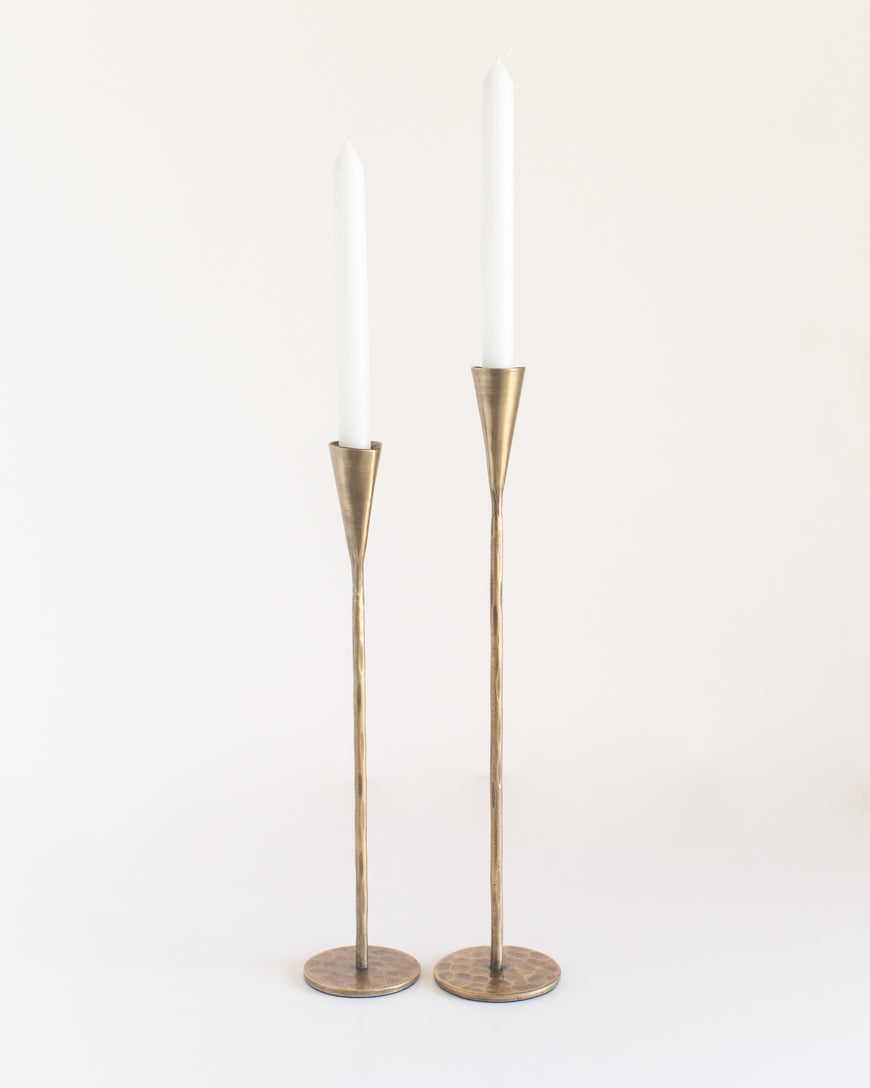 Phoenix Hand-Forged Iron Candle Stands | Set of 2-0