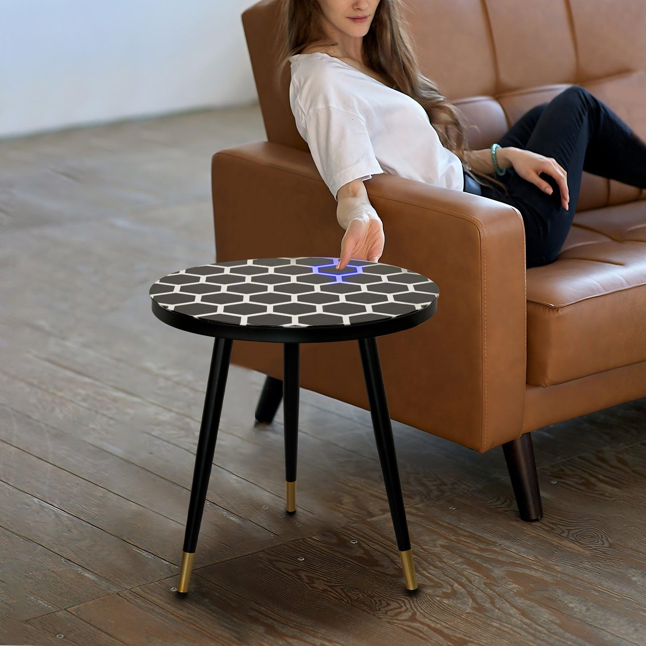 Innovative Touch-Sensitive Glow Coffee Table - PRHOMZ