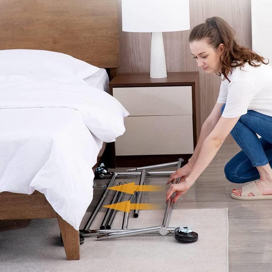 Heavy Duty Metal Clothing Garment Rack with Lockable Wheels - 250 lbs. Capacity - PRHOMZ