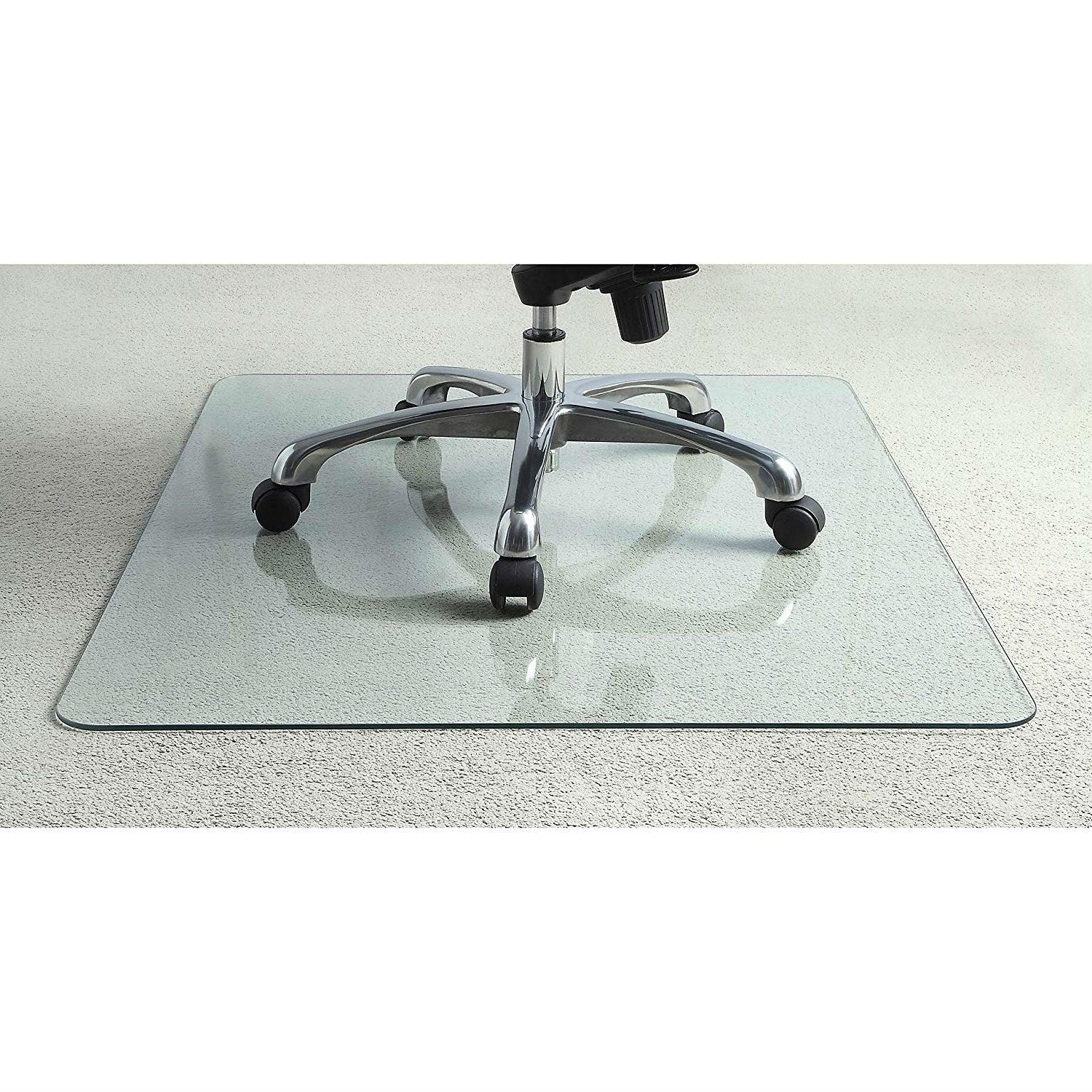 Heavy Duty 36 Inch Tempered Glass Chair Mat - PRHOMZ