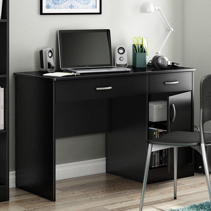 Home Office Work Desk in Black Finish - PRHOMZ