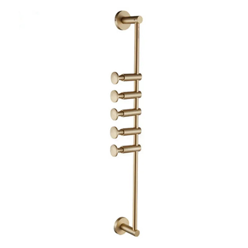European Brass Wall Hook – 60cm Towel and Cloth Hanger for Bedroom and Washroom Storage