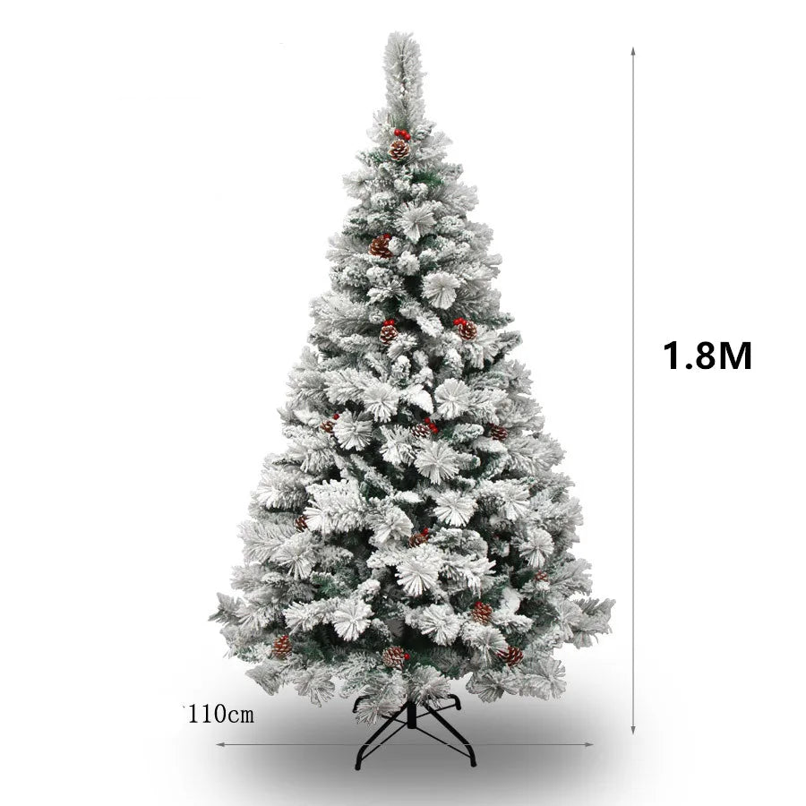 Pine Needles Christmas Tree with Hanging Sticks-4