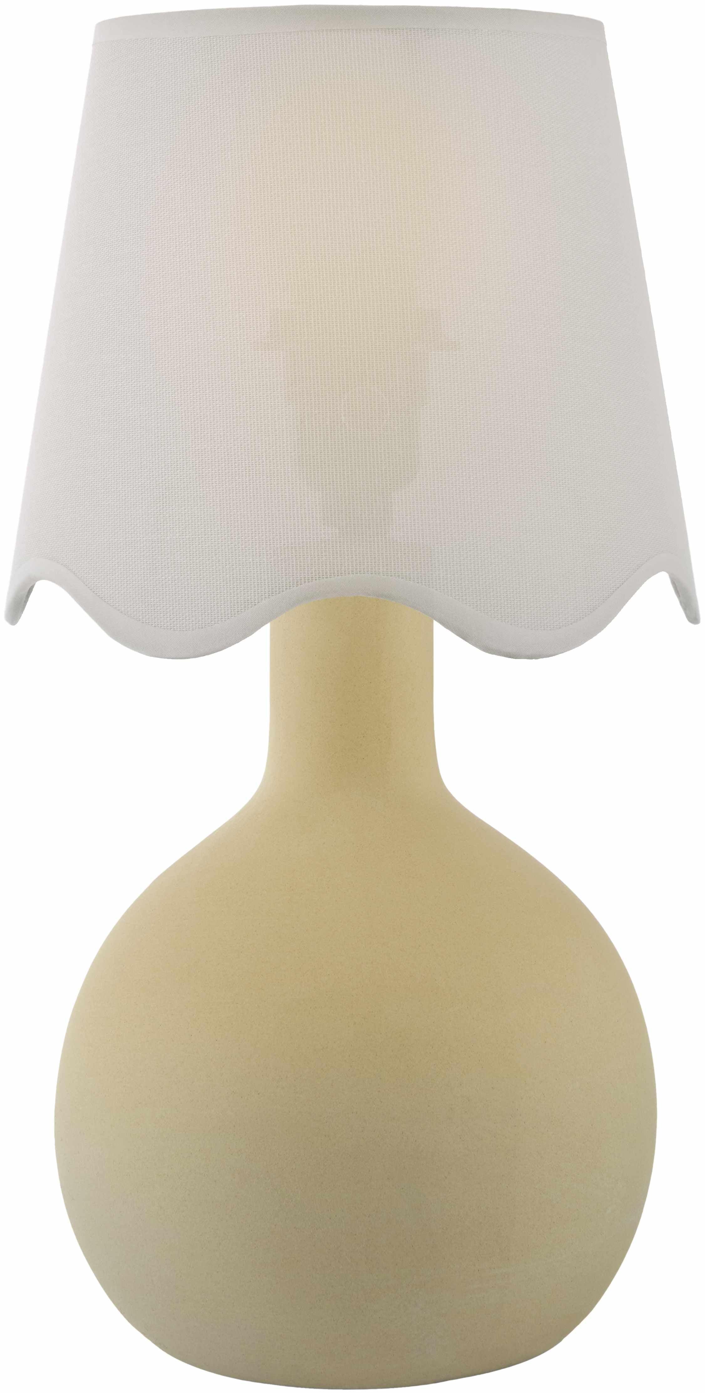Atenxoxola Cream Ceramic Table Lamp - PRHOMZ