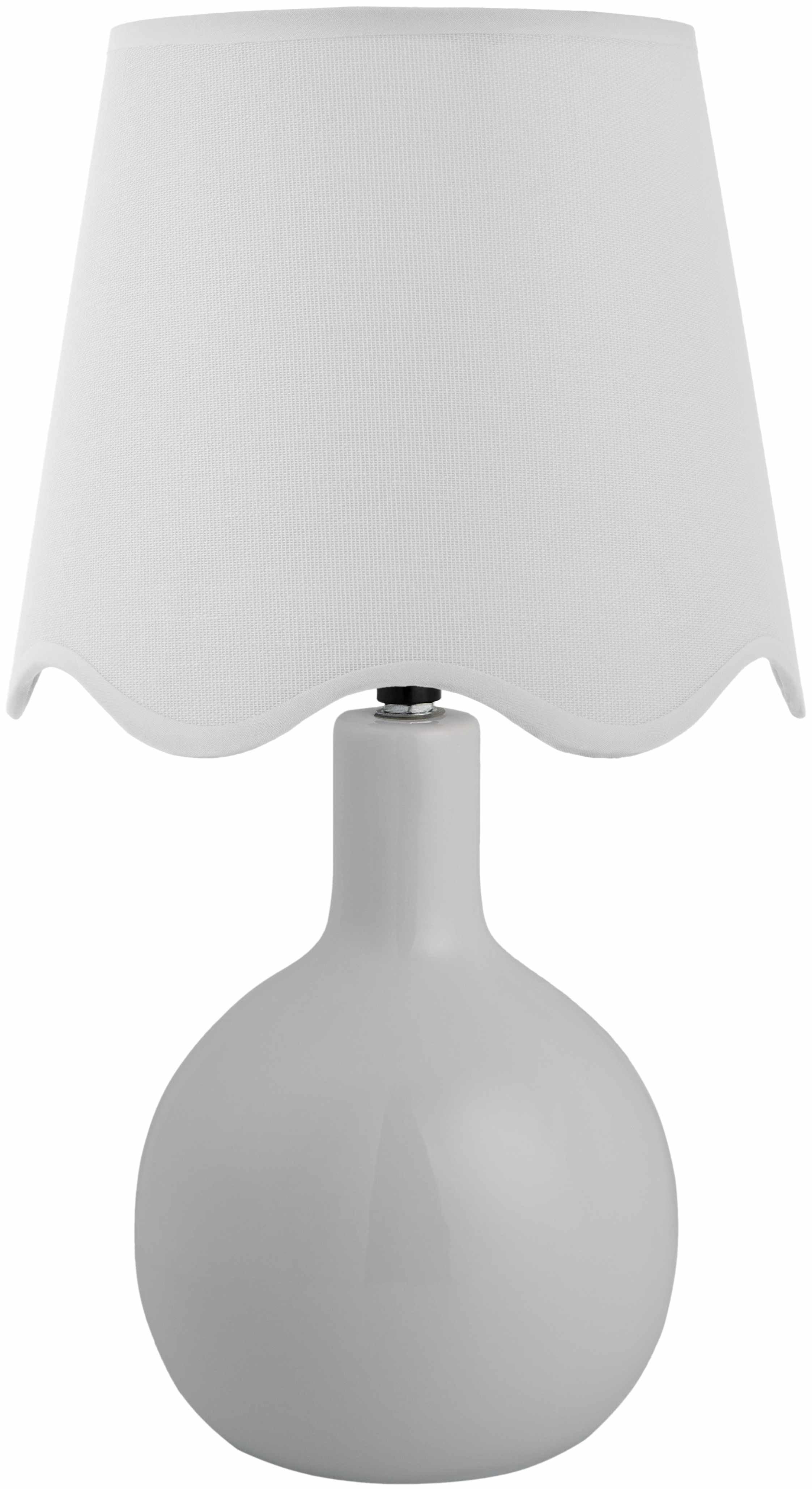 Atenxoxola White Ceramic Table Lamp - PRHOMZ