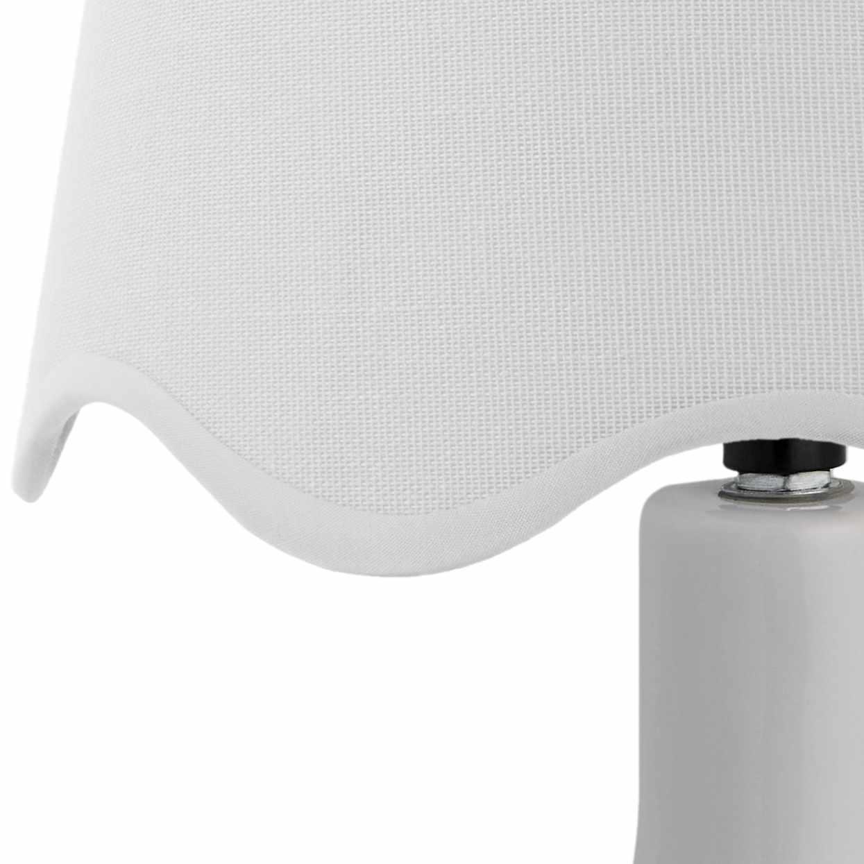 Atenxoxola White Ceramic Table Lamp - PRHOMZ
