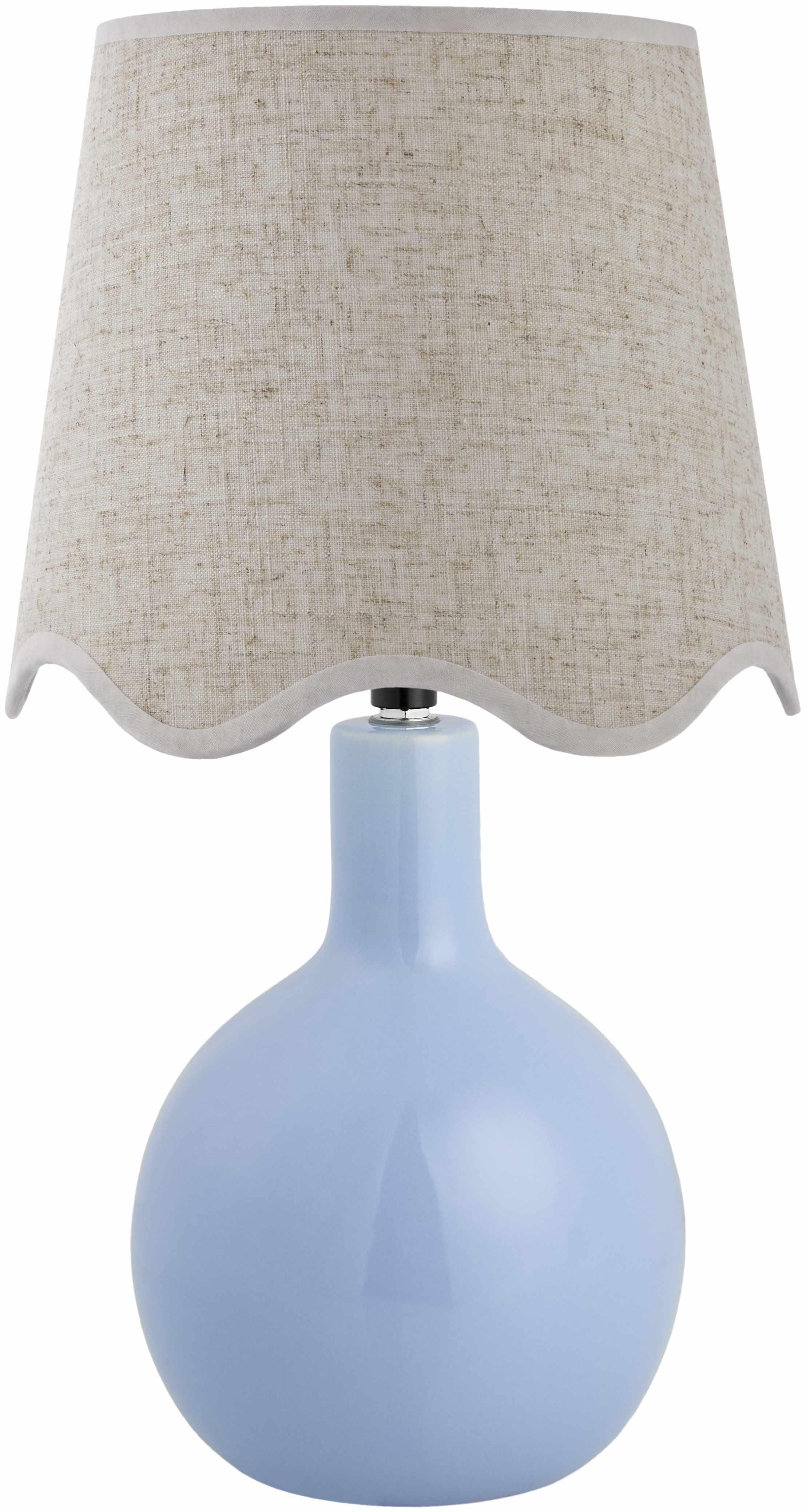 Atenxoxola Sky Blue Ceramic Table Lamp - PRHOMZ