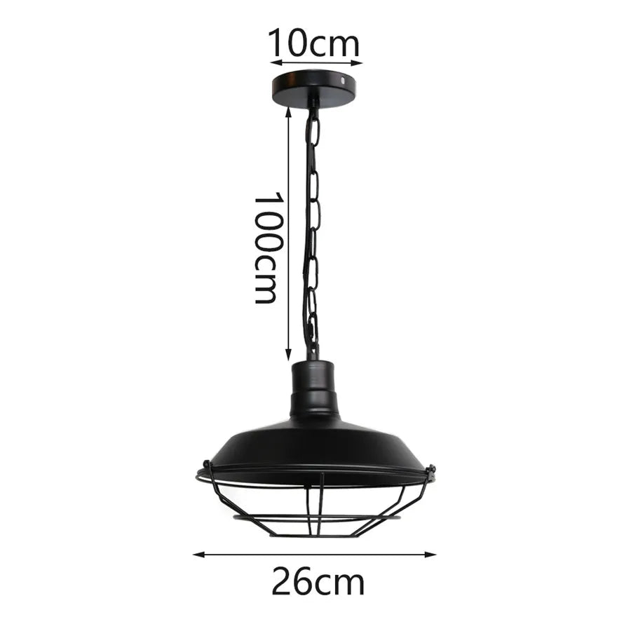 DecorBites™ Pendant Light Dome Shape Industrial