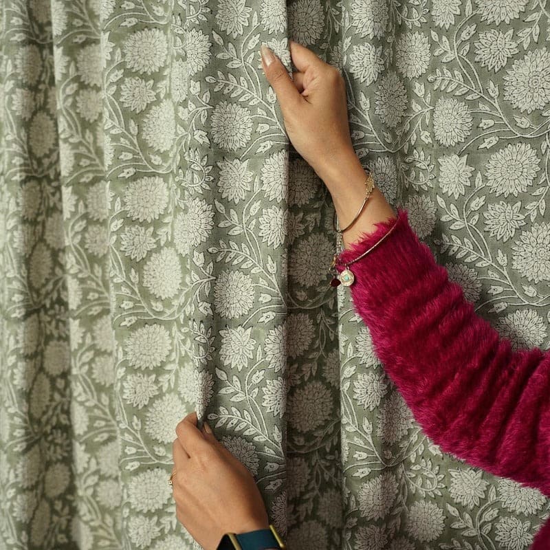 Handmade Rajat Colored Linen Curtain