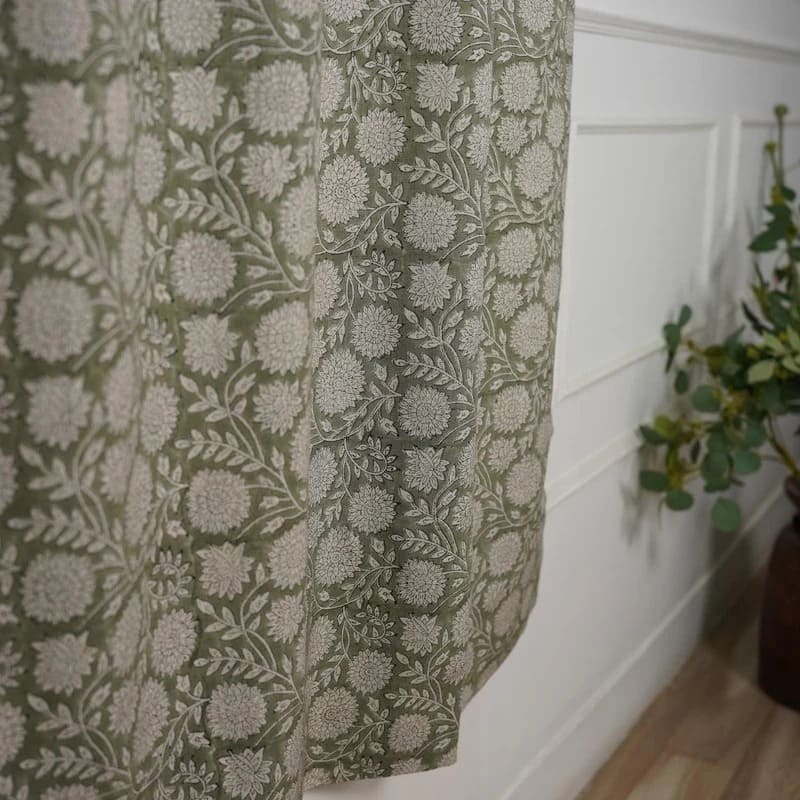 Handmade Rajat Colored Linen Curtain
