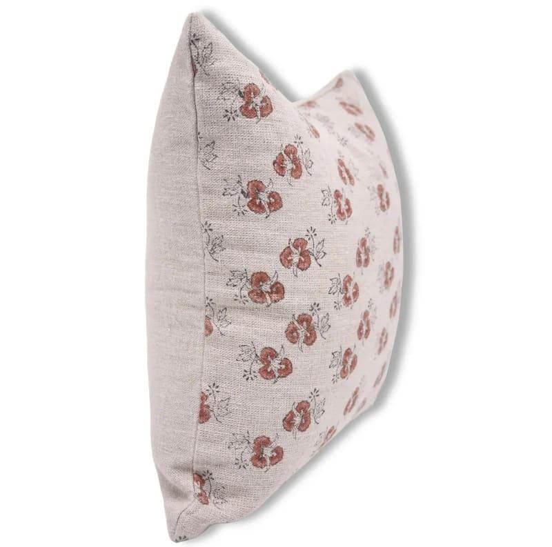Wooden Printed Linen Cushion Cover - Chitranjan