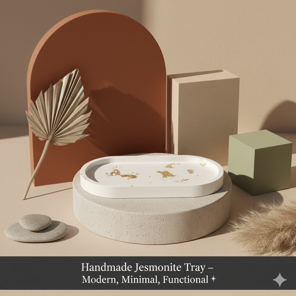 Jesmonite Tray | Handmade Minimalist Décor