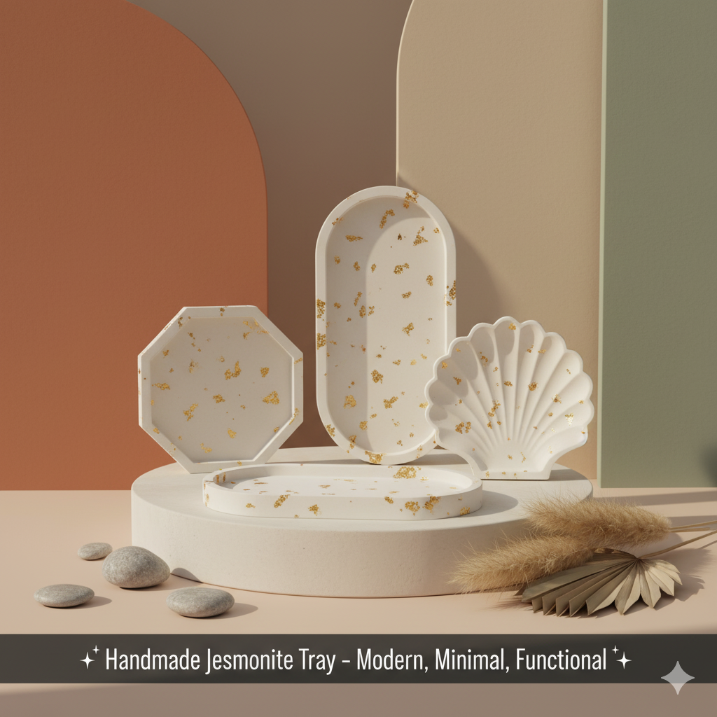 Jesmonite Tray | Handmade Minimalist Décor