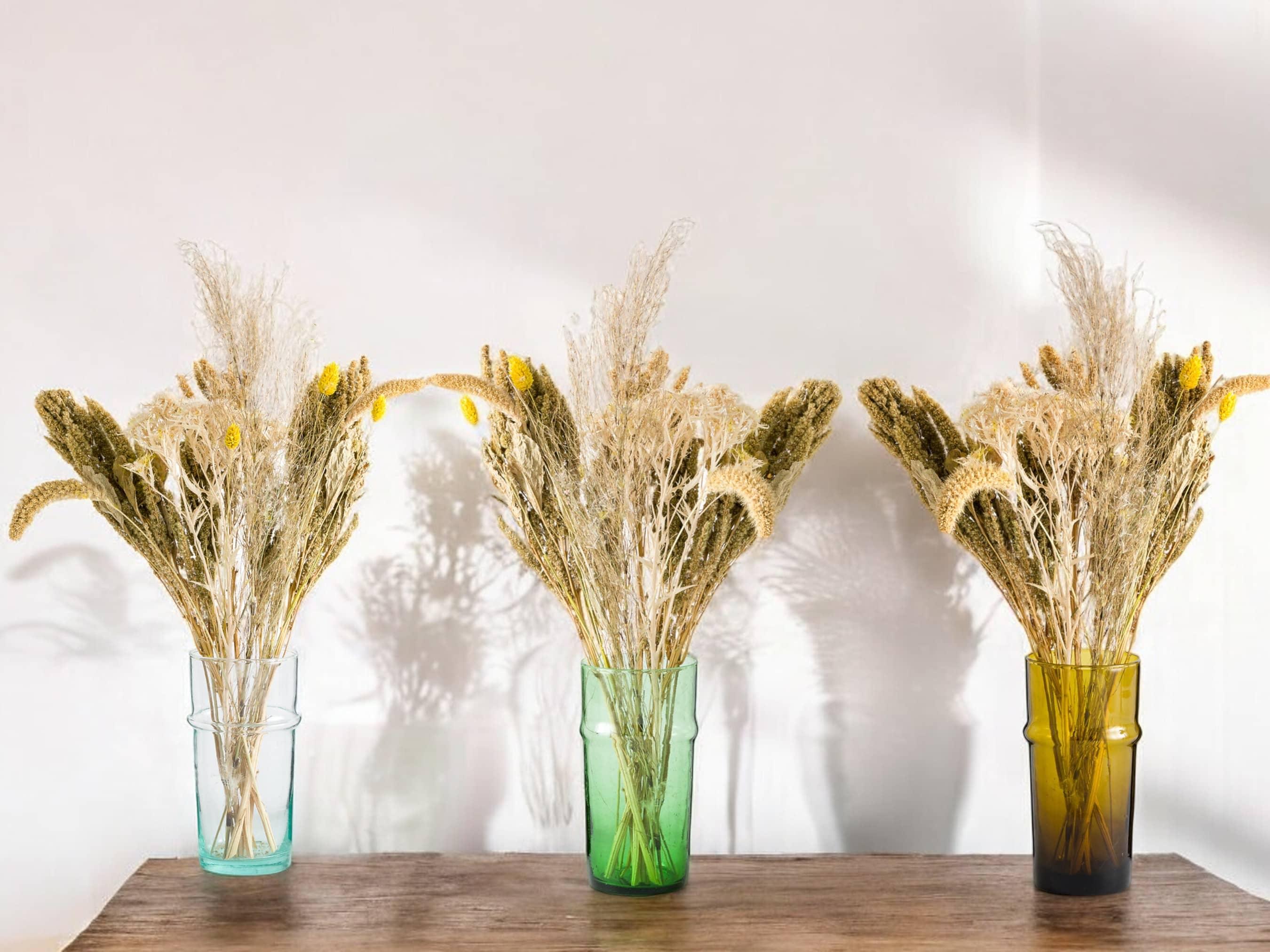 Handmade Moroccan Beldi Carafe - Recycled Glass Vase with Unique Artisanal Charm - PRHOMZ