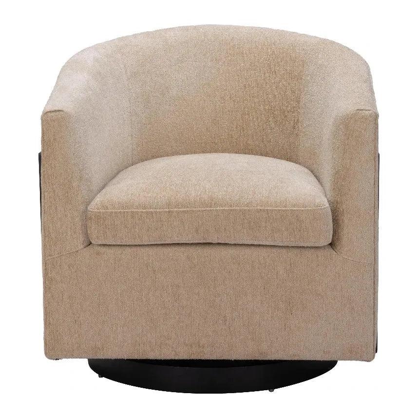 Hanko Golden Beige Swivel Chair