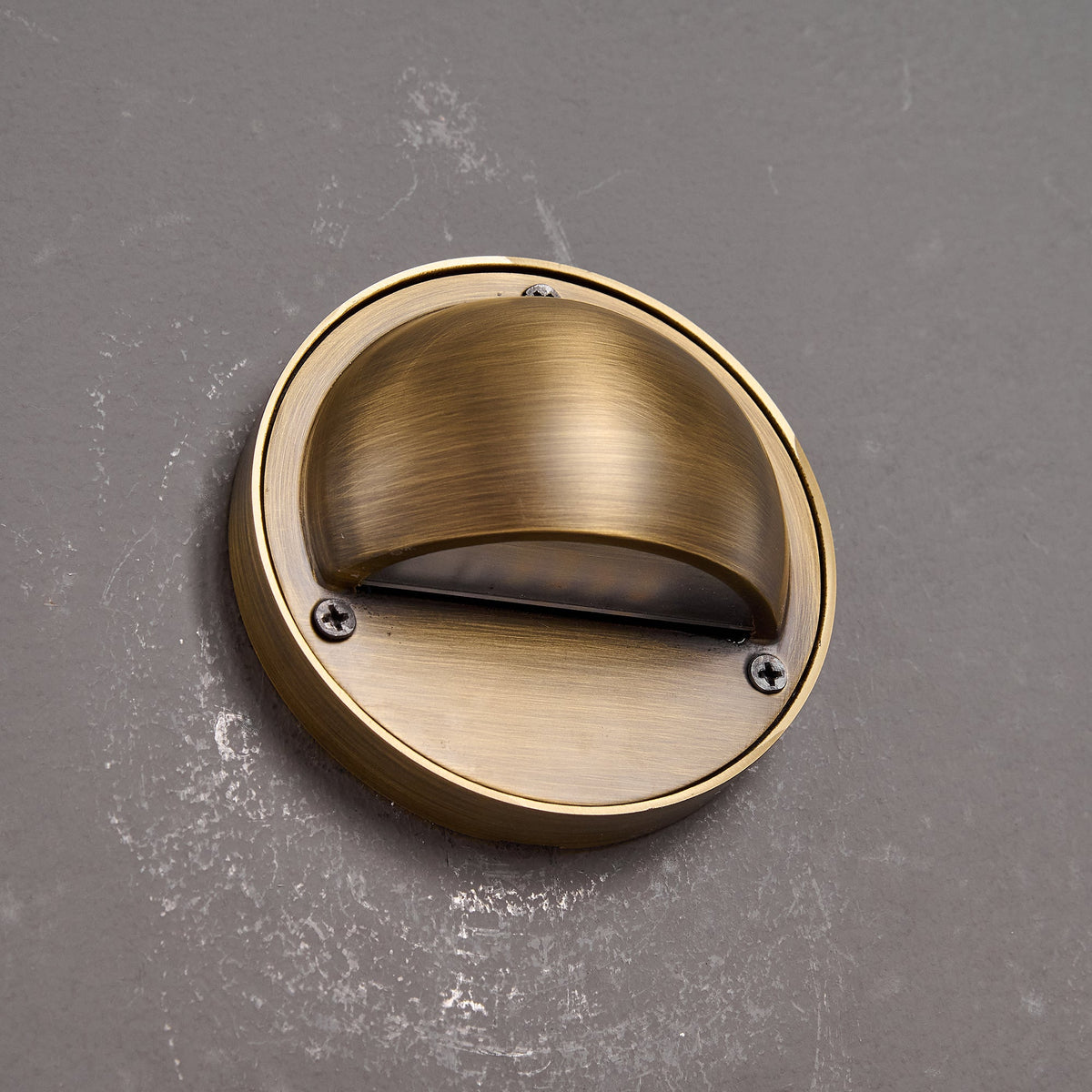 Hardy | Solid Brass Outdoor Wall Sconce with Patina | Compact Porch Light for Entryways